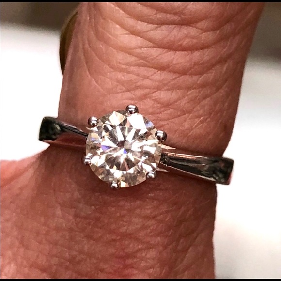 Certified 14k Gold 1 Carat Diamond Solitaire Engagement Ring ~ Bridal / Wedding - Picture 11 of 13